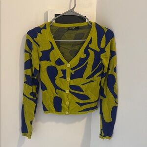 Mister Zimi Blue and Green Women's Sweater